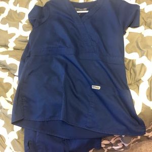 Blue scrub set sz medium